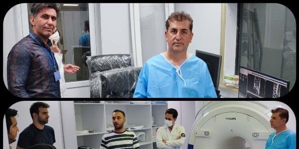 گزارش تصویری از راه اندازی و آغاز به کار دستگاه پیشرفته MRI بیمارستان امام خمینی ره اسلام آباد غرب​