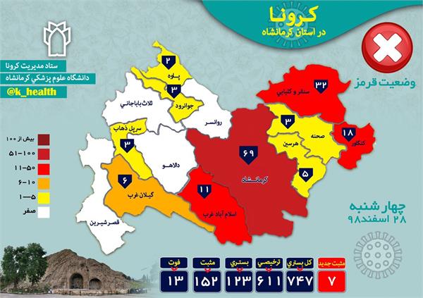 وضعیت پاندمی بیماری کورونا ویروس در سطح استان،ایران و جهان تا تاریخ 98/12/28