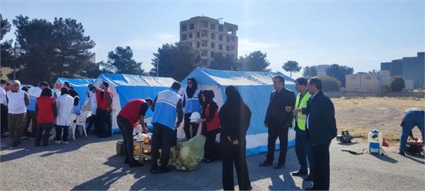 فراخوان ساعت صفر توسط دانشگاه علوم پزشکی کرمانشاه حضورتیم واکنش سریع شهرستان 1404/08/22