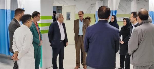 گزارش تصویری از بازدید مشاور و رییس دفتر ریاست دانشگاه دکتر بیگلری و هیات همراه از بیمارستان امام خمینی ره1403/01/08
