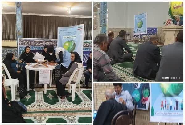 میز خدمت شبکه بهداشت و درمان به مناسبت هفته سلامت در نماز جمعه1404/02/05