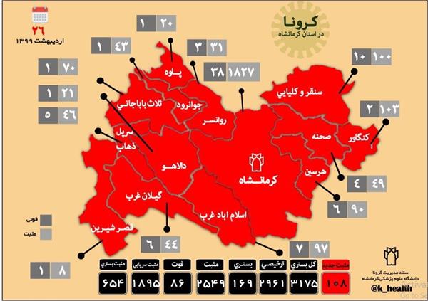 آخرین وضعیت پاندمی بیماری کرونا ویروس در سطح استان، ایران و جهان 99/02/26